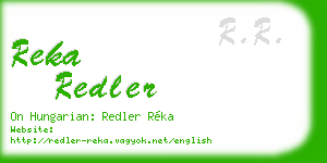 reka redler business card